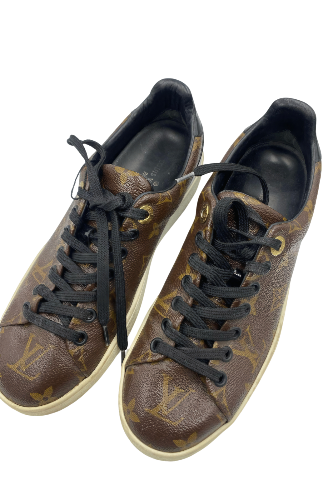 Tenis monograma café | Talla 24.5MX