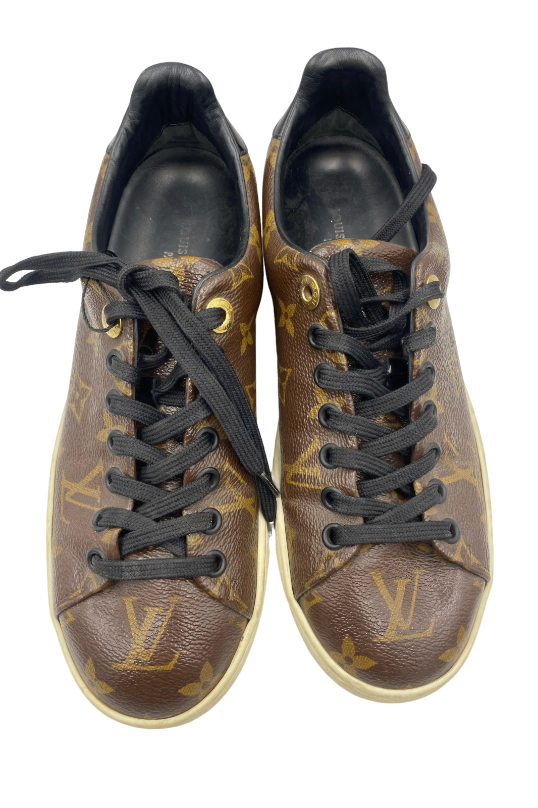 Tenis monograma café | Talla 24.5MX