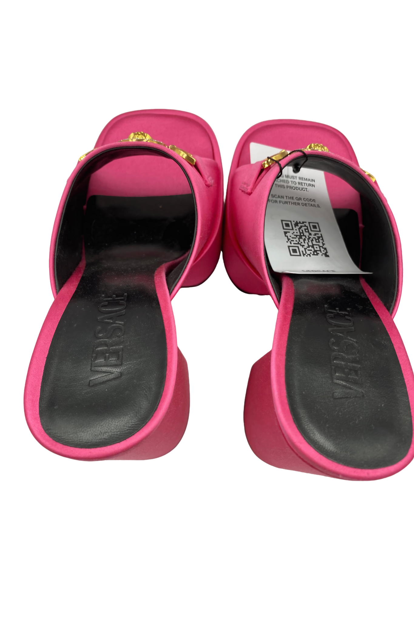 Sandalias fucsia con plataforma | Talla 37 EU (23.5MX)