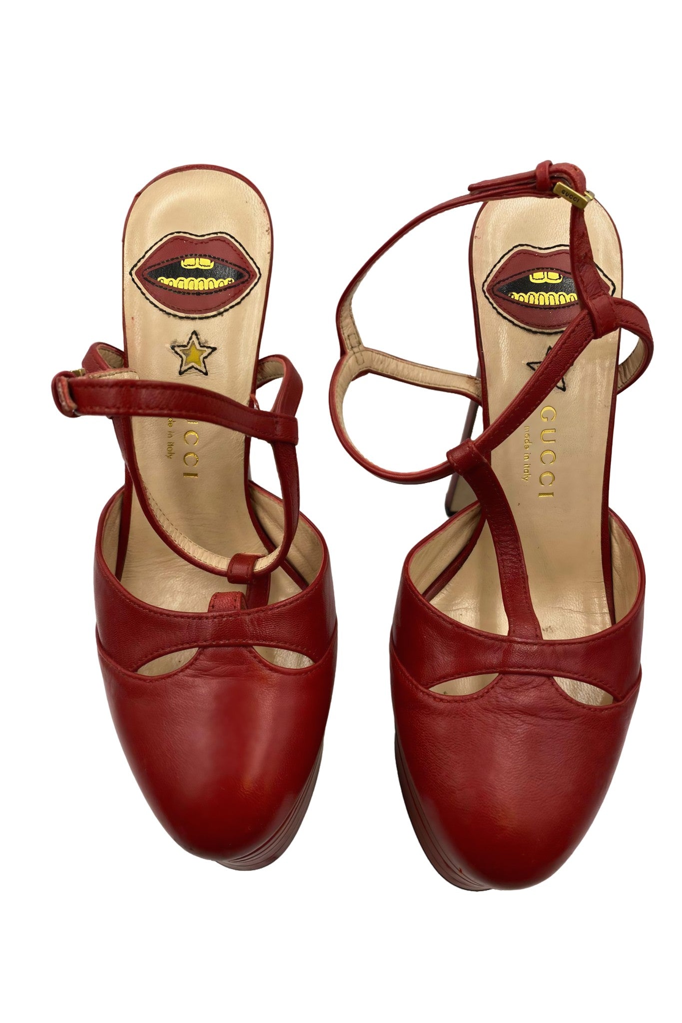 Tacón Plataforma Rojo | Talla 36 EU (23MX)