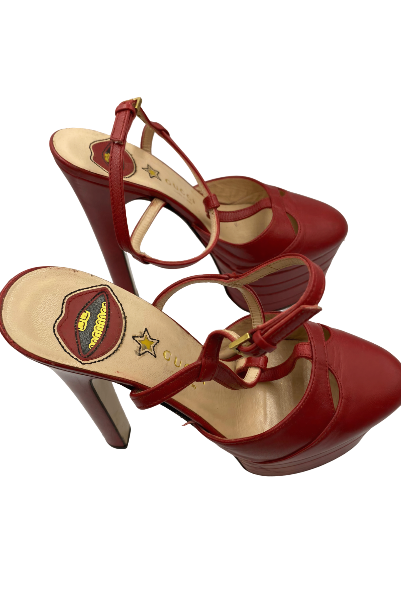Tacón Plataforma Rojo | Talla 36 EU (23MX)