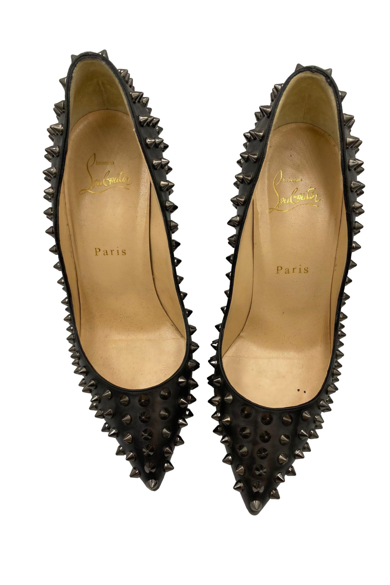 Louboutin Pigalle Spikes Negro | Talla 37 EU (24MX)