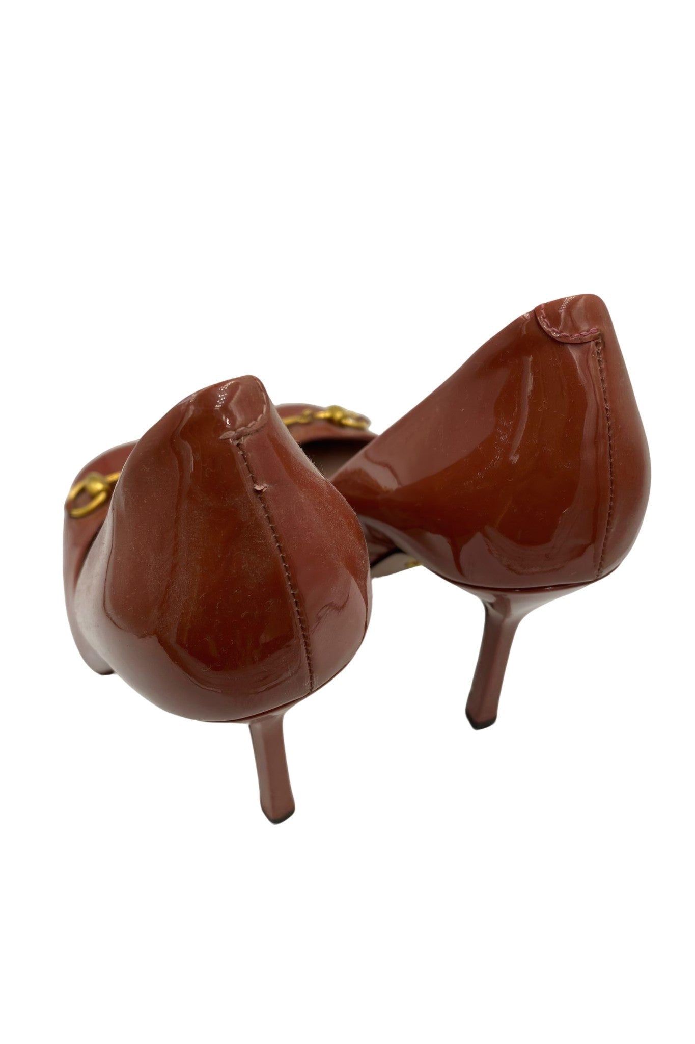 Tacones charol café | Talla 36.5 EU (23.5MX)