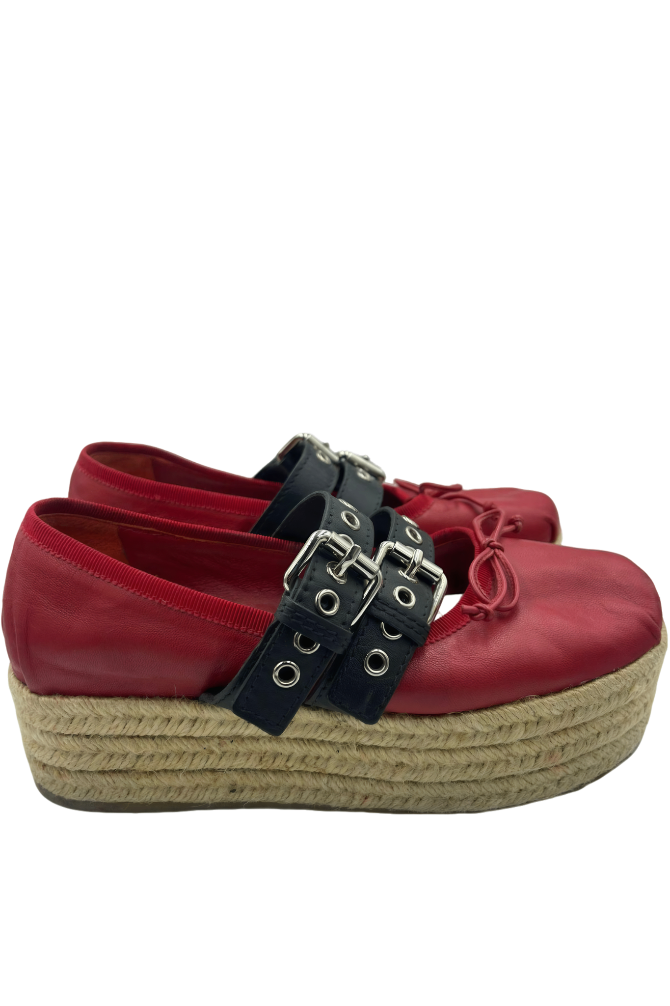 Bailarina Roja con Hebillas | Talla 36 EU (23MX)
