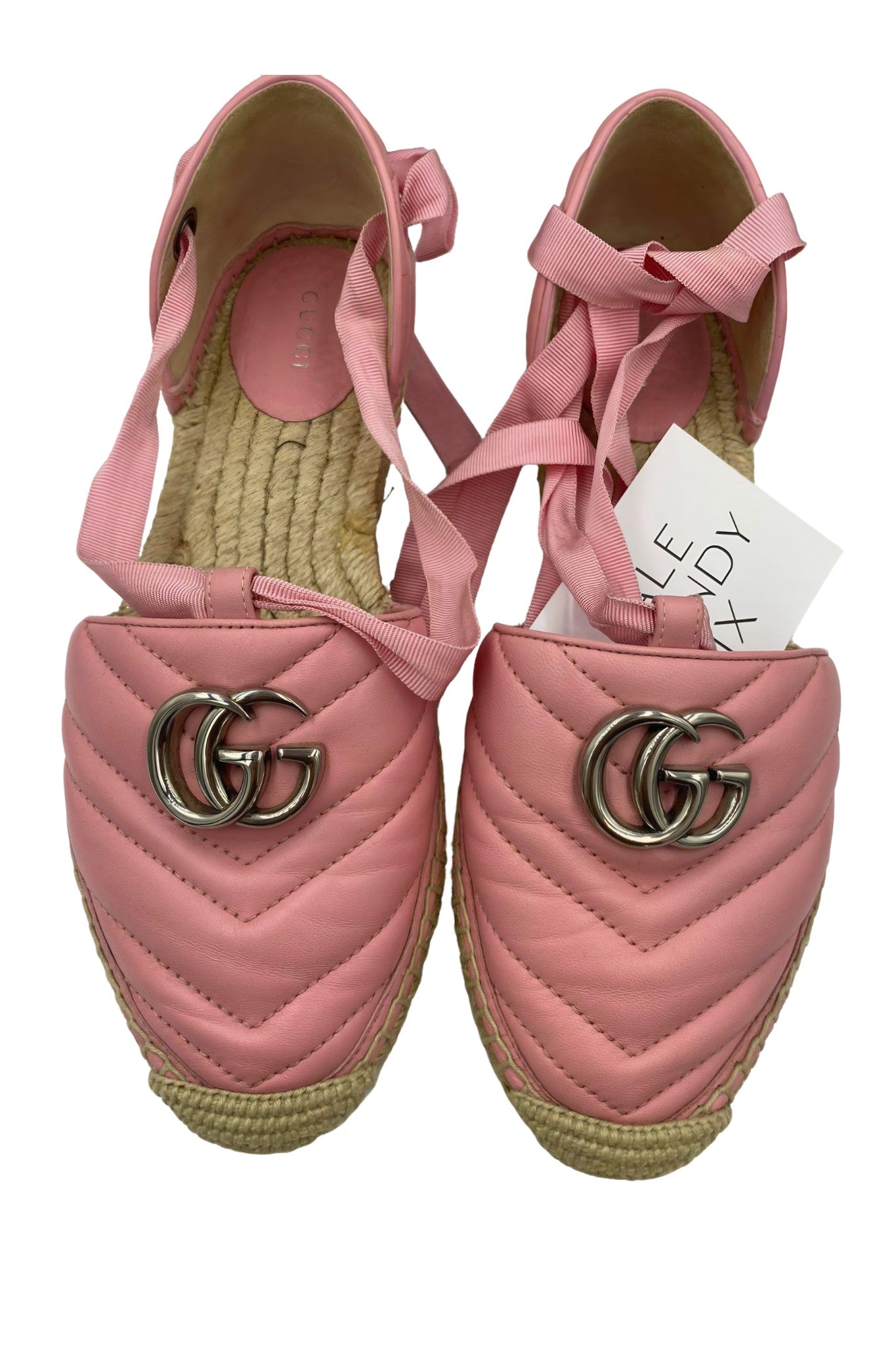 Espadrilles Rosa con Listones | Talla 38 EU (24MX)