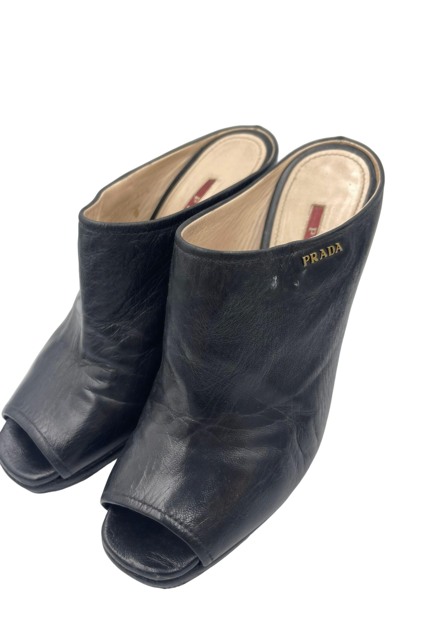 Mules de piel negra | Talla 37 EU (24MX)