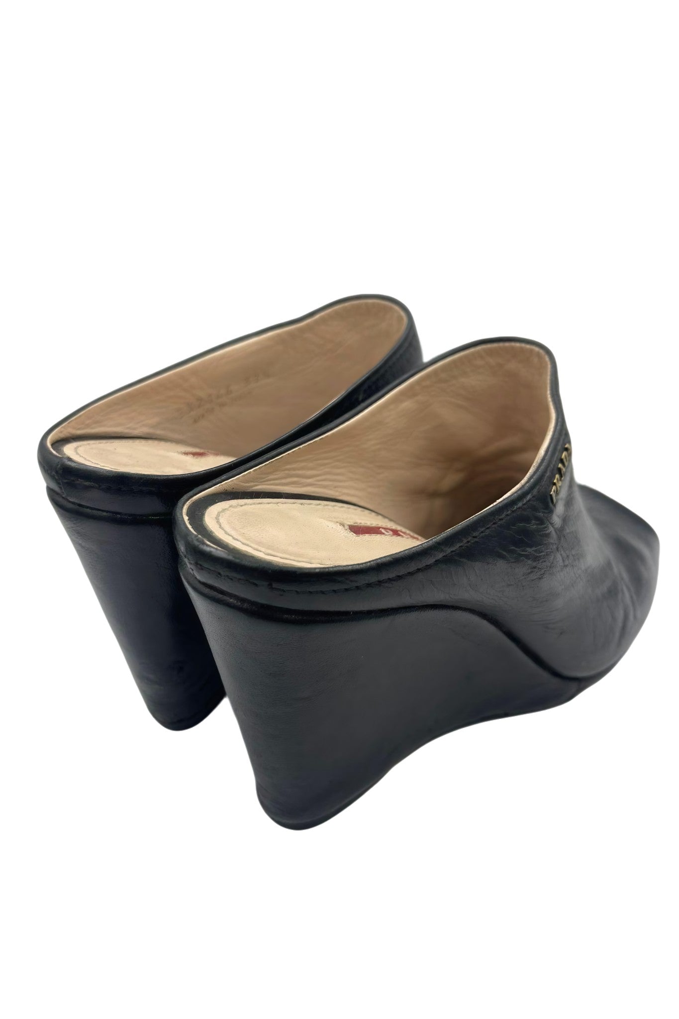 Mules de piel negra | Talla 37 EU (24MX)