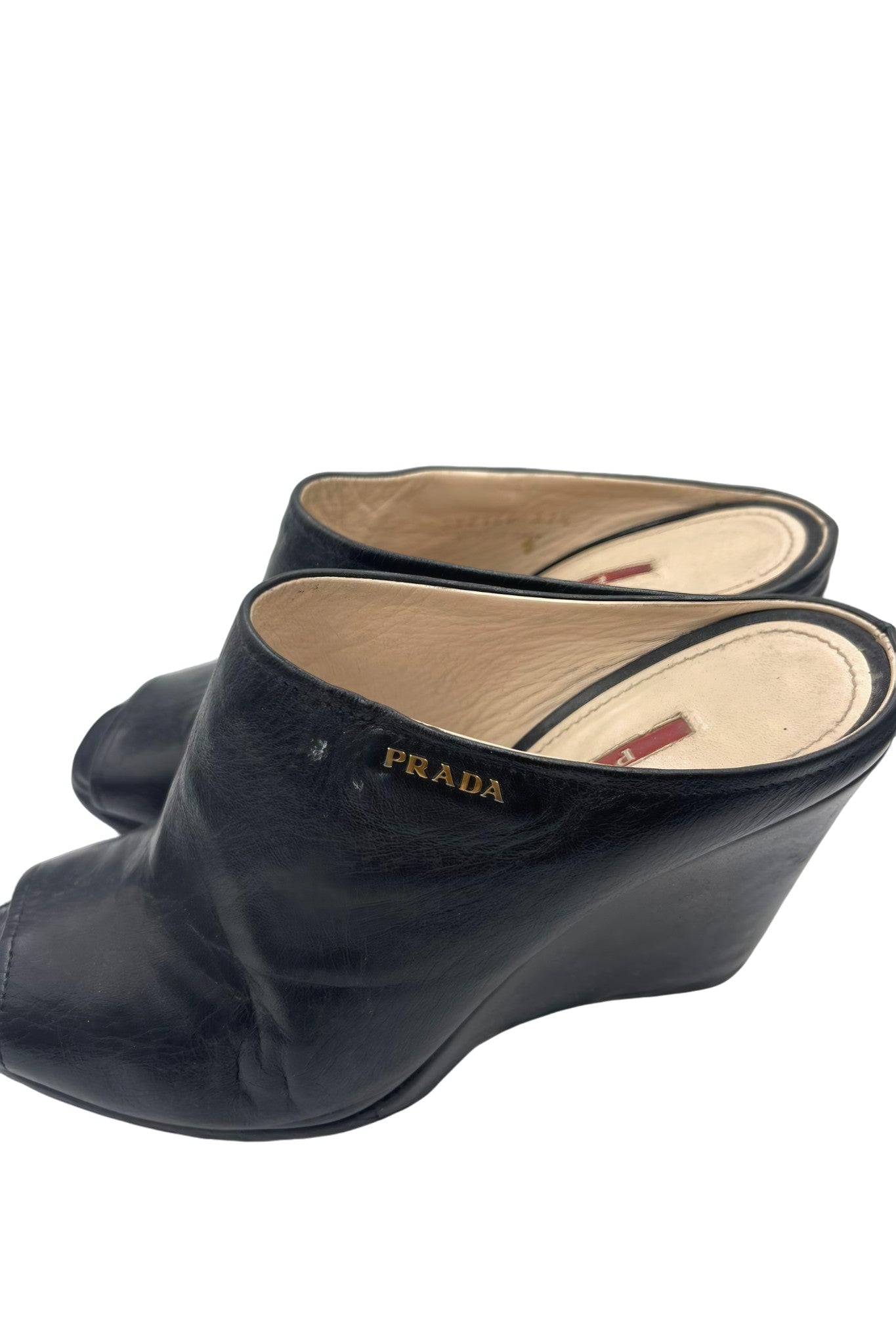 Mules de piel negra | Talla 37 EU (24MX)