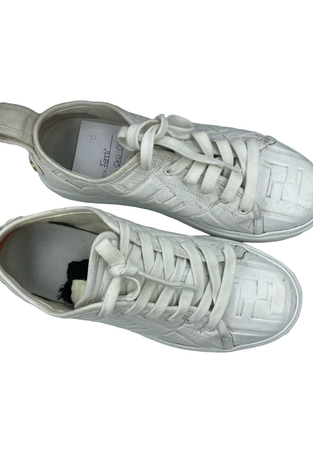 Fendi Sneakers Blancos Grabado FF Hombre | Talla 33.5