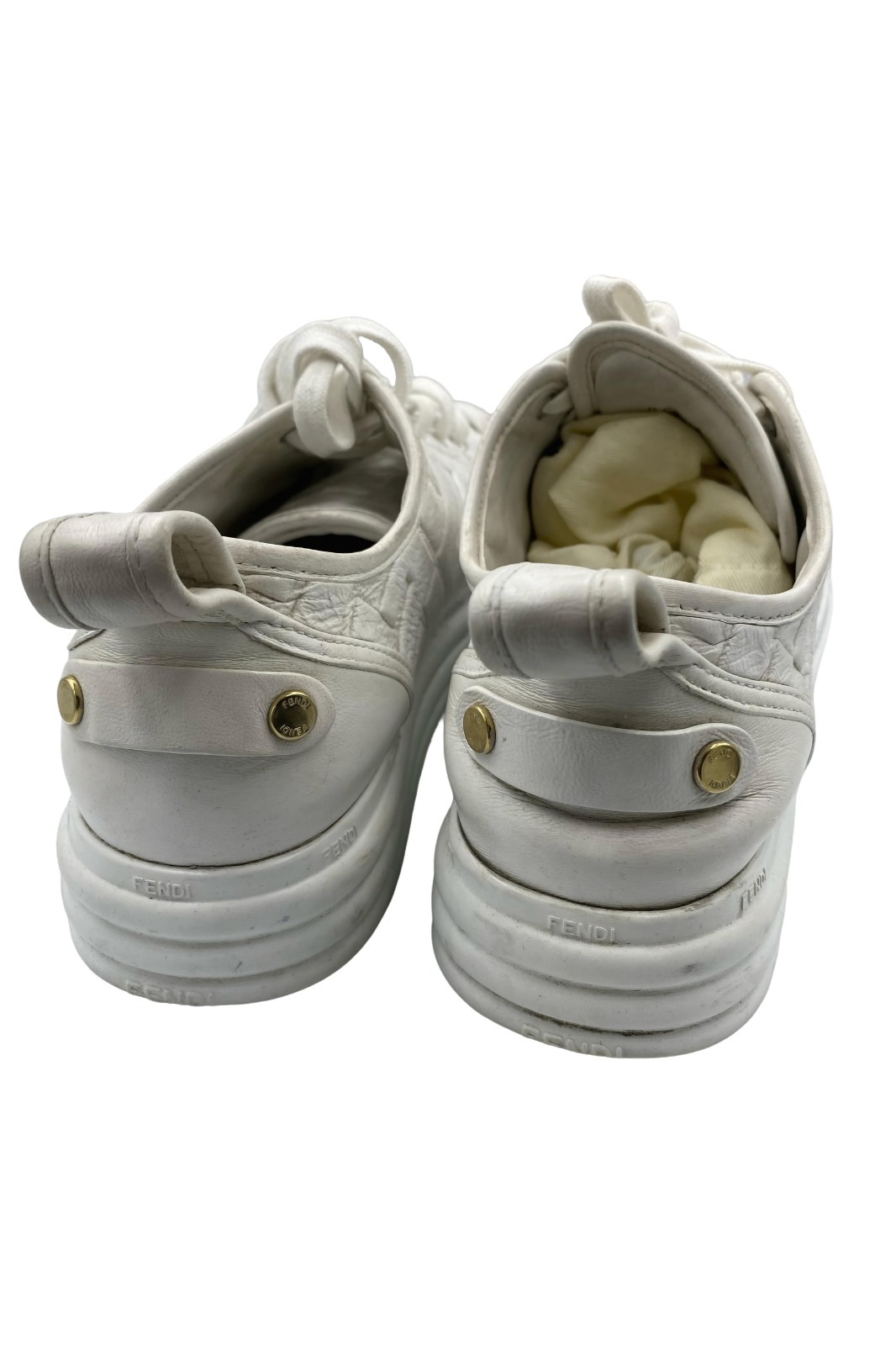 Fendi Sneakers Blancos Grabado FF Hombre | Talla 33.5