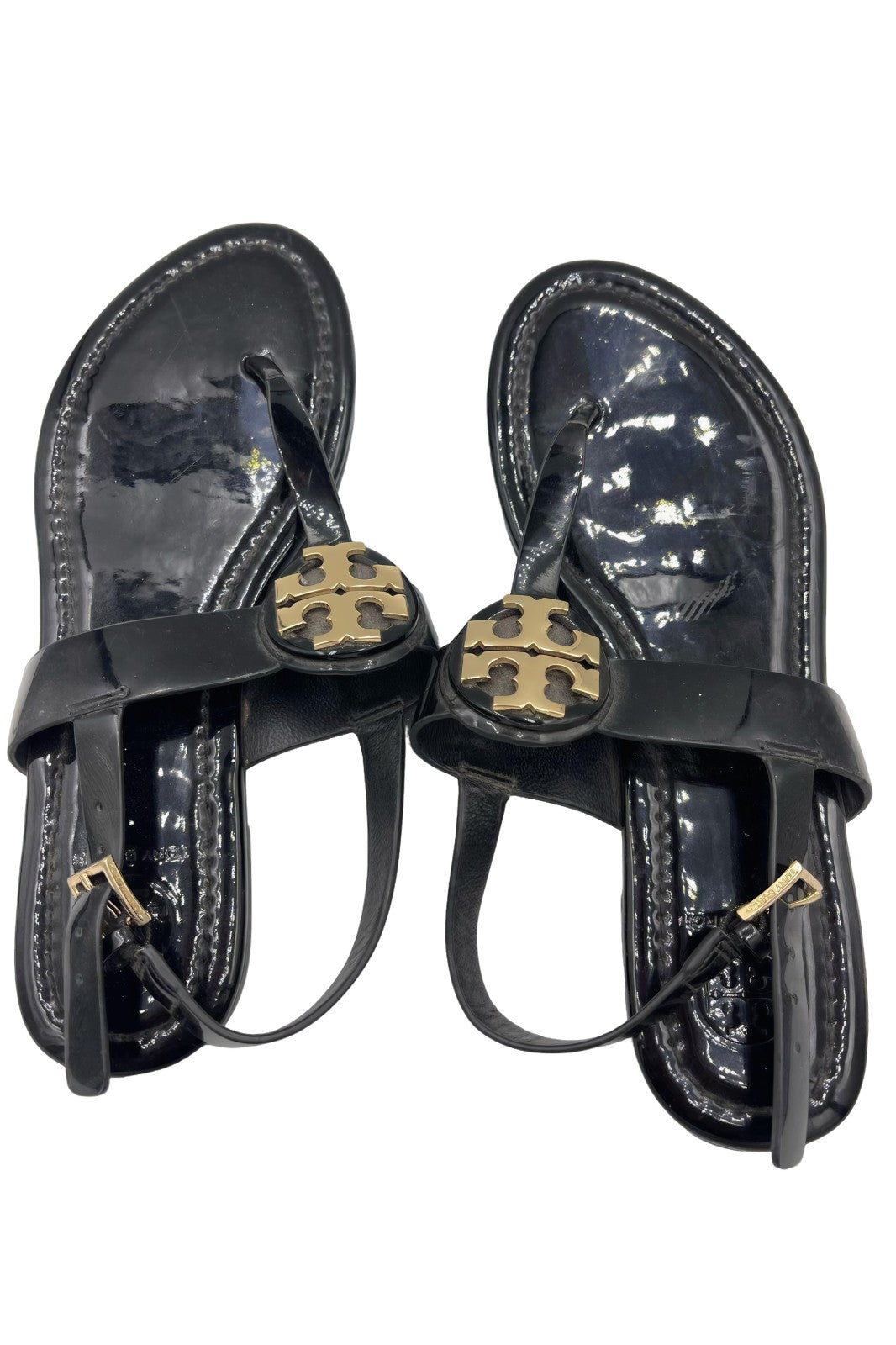 Sandalias Tory Burch Miller de Charol Negro