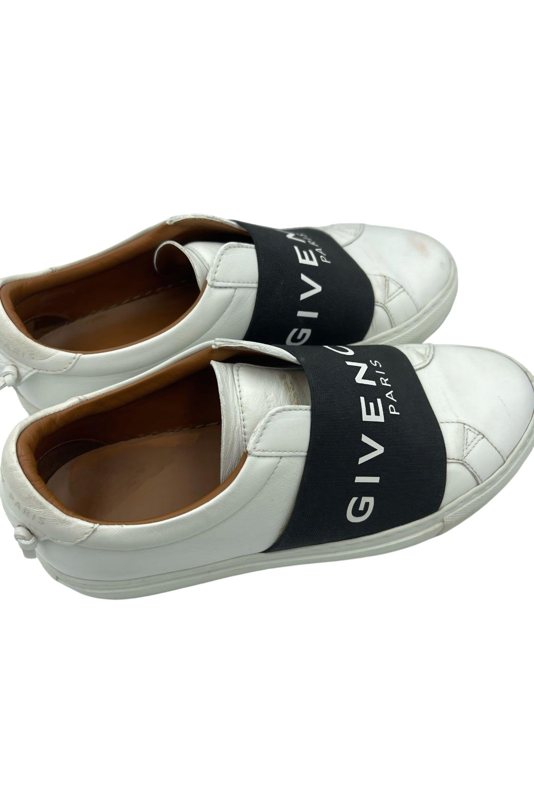 Tenis Givenchy Paris blancos con banda elástica negra | Talla 22 MX