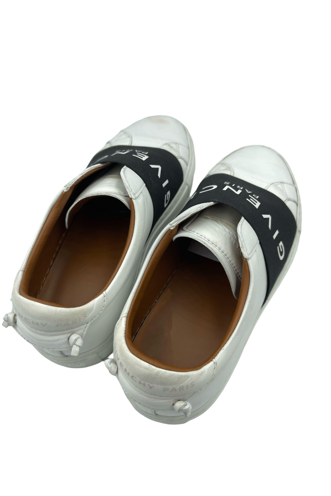 Tenis Givenchy Paris blancos con banda elástica negra | Talla 22 MX