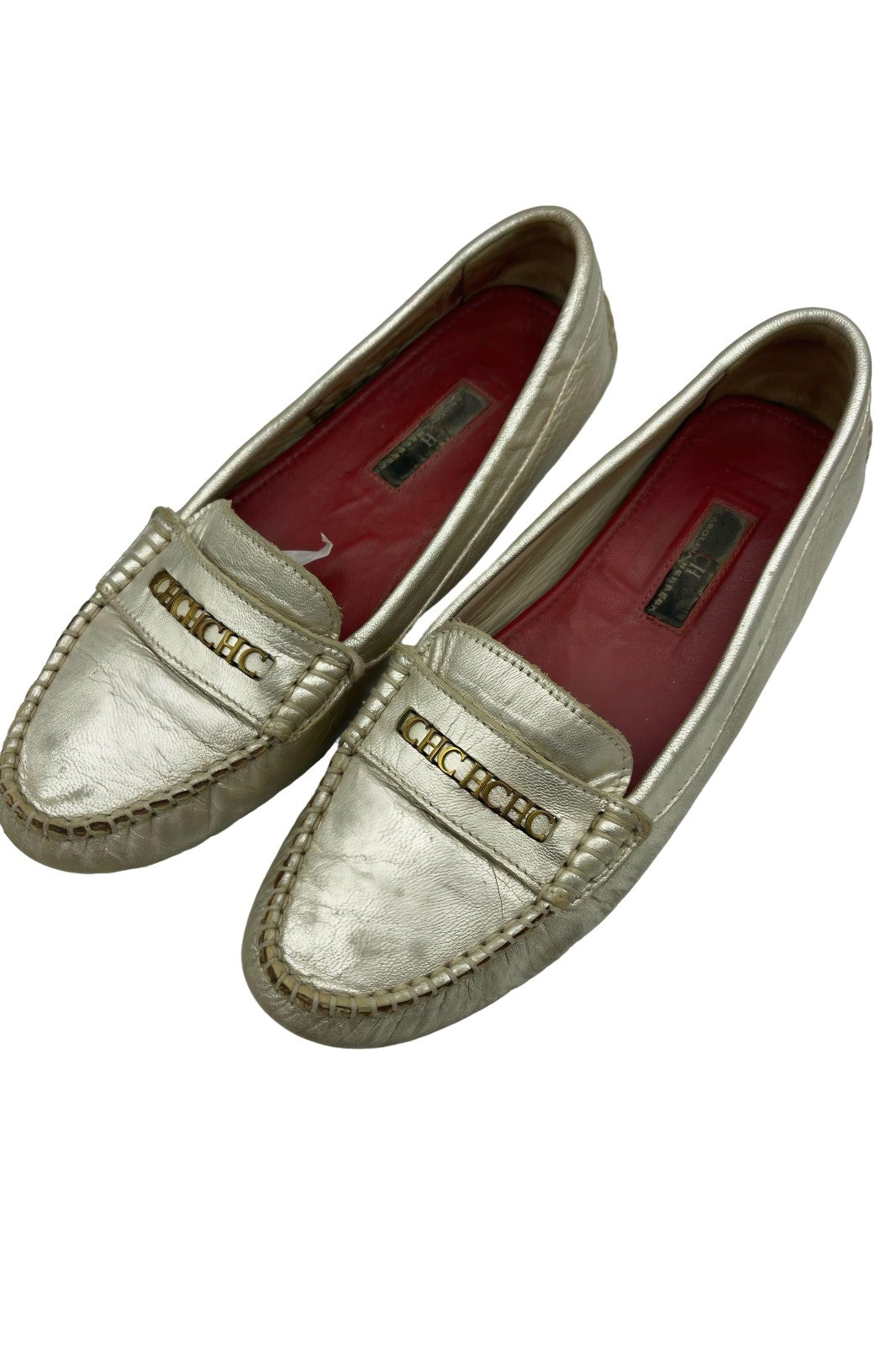 Mocasines Dorados CH Carolina Herrera | Talla 24 MX