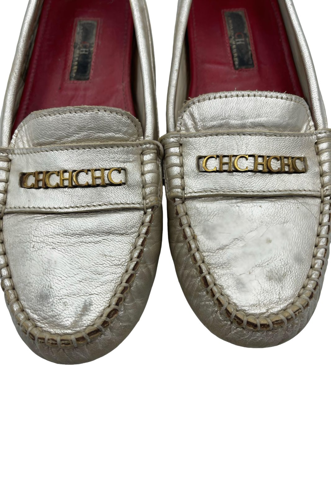Mocasines Dorados CH Carolina Herrera | Talla 24 MX