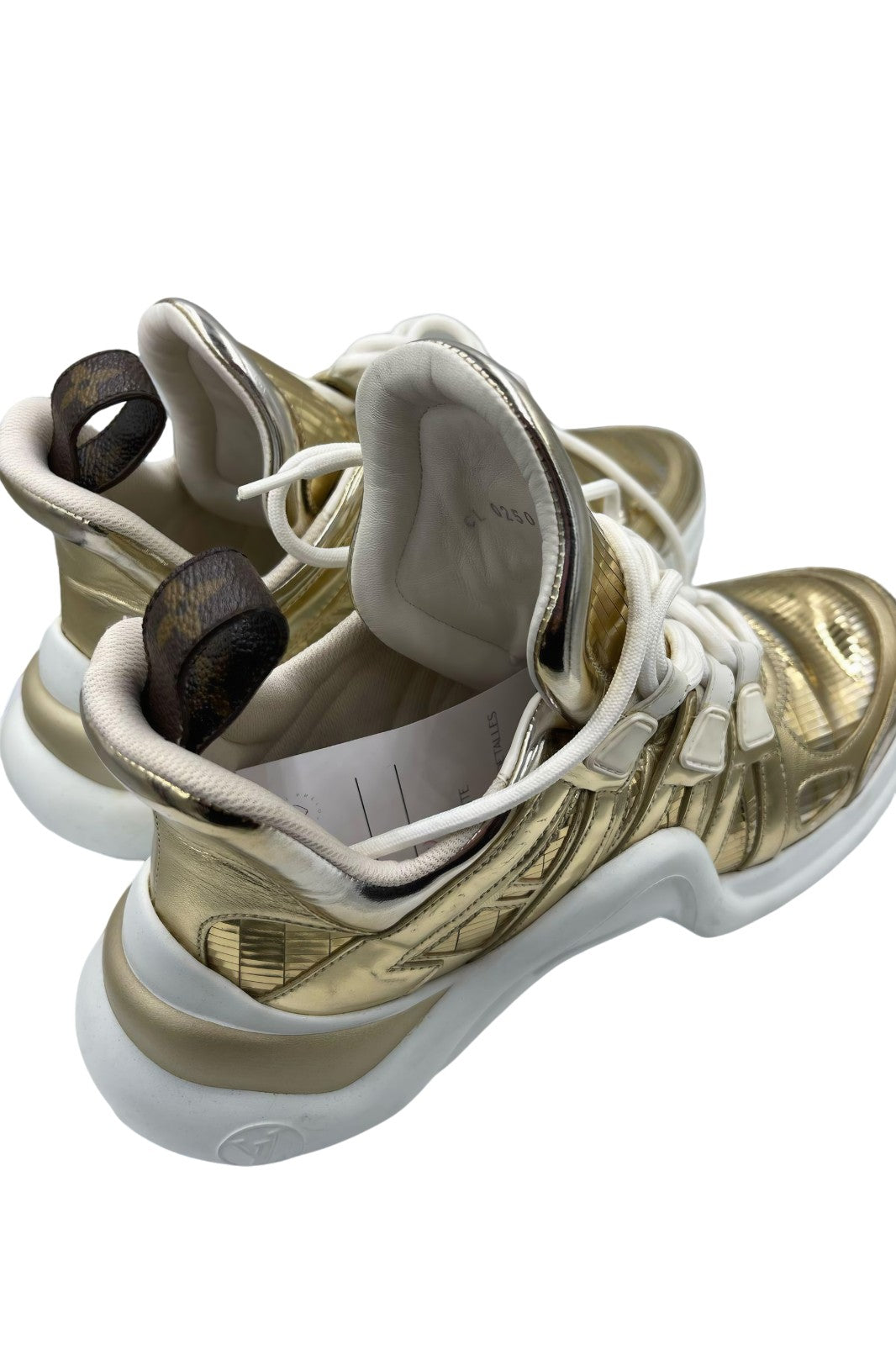 Sneakers Louis Vuitton Dorados Iconic | Talla 24 MX