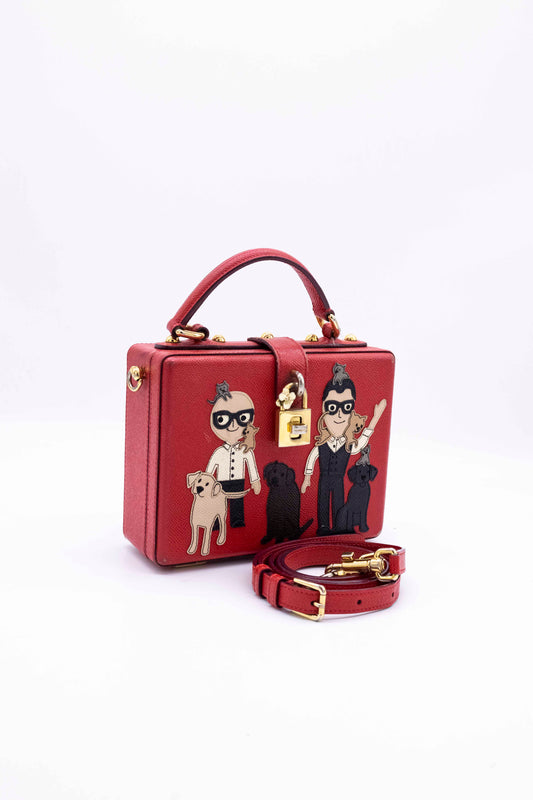 Bolsa Dolce & Gabbana Roja Apliques