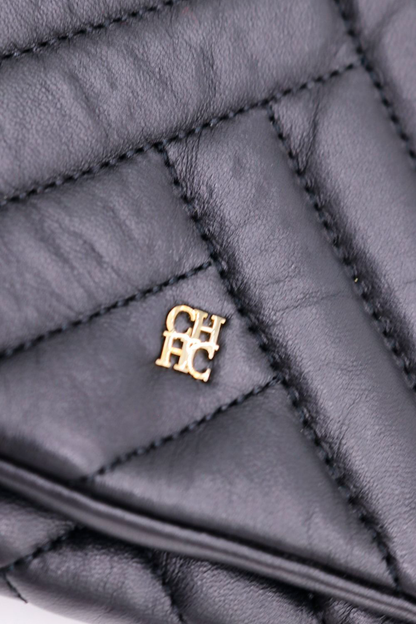 Clutch Acolchado Negro