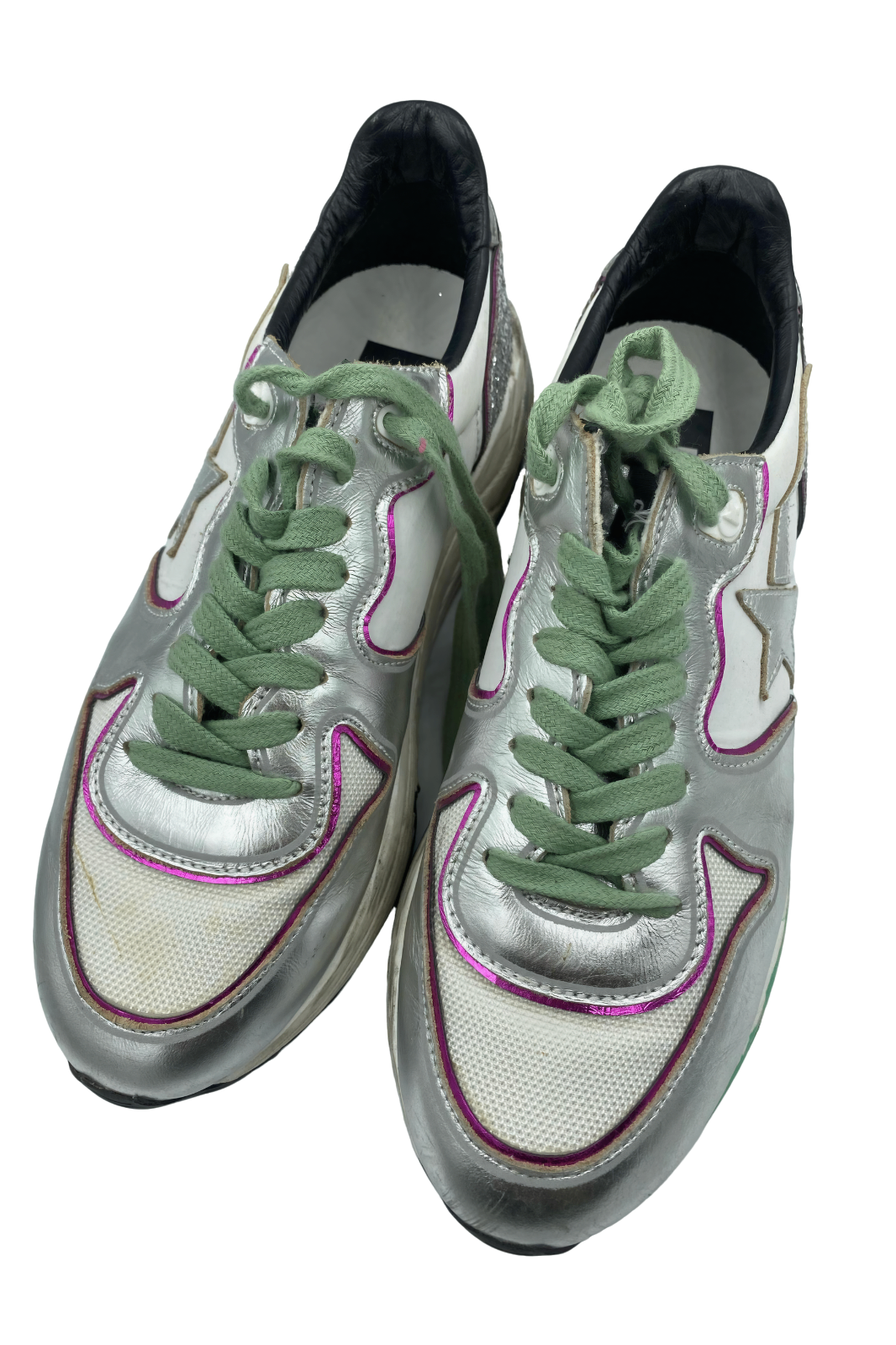Tenis Running Plata con Glitter | Talla 39EU (24.5MX)