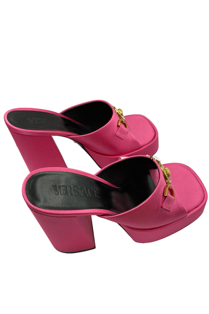 Sandalias fucsia con plataforma | Talla 37 EU (23.5MX)