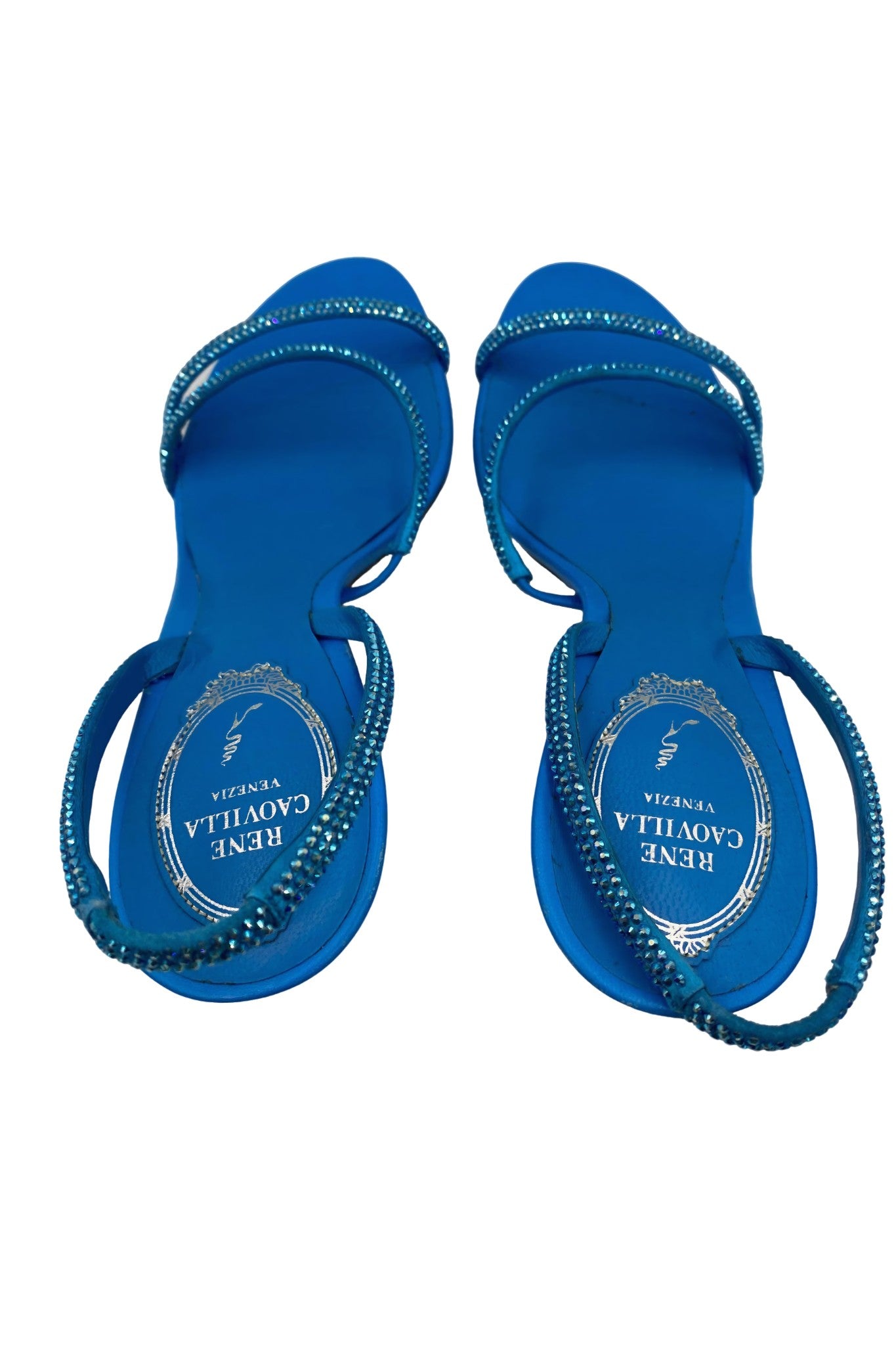 Sandalia Azul Cristales | Talla 36 EU (23MX)