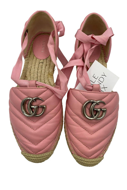 Espadrilles Rosa con Listones | Talla 38 EU (24MX)