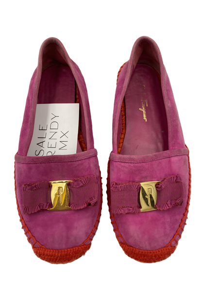 Mocasines Rosa con Moño | Talla 36 EU (23MX)