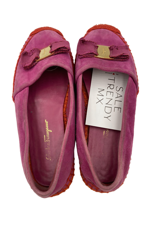 Mocasines Rosa con Moño | Talla 36 EU (23MX)