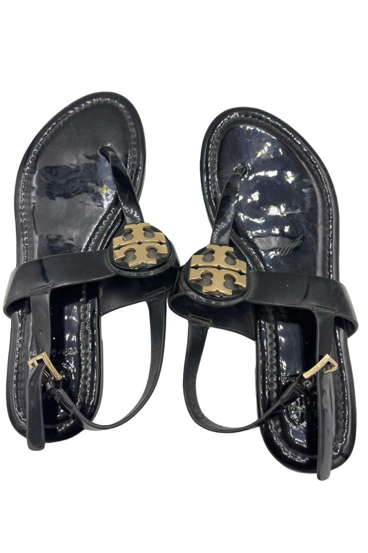 Sandalias Tory Burch Miller de Charol Negro