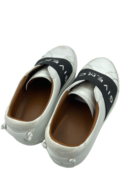 Tenis Givenchy Paris blancos con banda elástica negra | Talla 22 MX