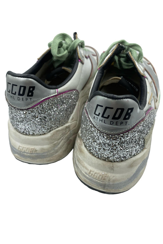Tenis Running Plata con Glitter | Talla 39EU (24.5MX)