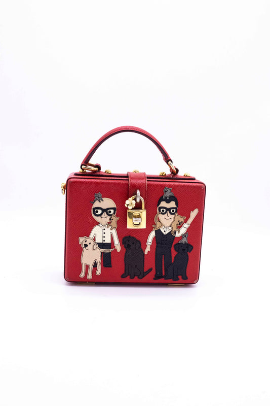 Bolsa Dolce & Gabbana Roja Apliques